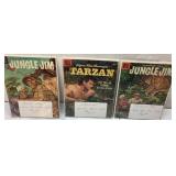 Three Dell Comic Books Featuring Jungle Jim and Ta
