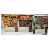 Three Dell Comic Books Featuring The Rat Patrol, V