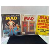 Three MAD Magazines from 1980s