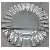 Clear Glass Plate with Scalloped Edge, Approximate