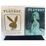 Two Vintage Playboy Magazines (1950s-1960s)