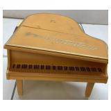Miniature Grand Piano Music Box with Lift-Top Lid