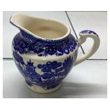 Blue and White Ceramic Creamer with Japanese Marki