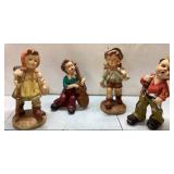 4 Hummel Replica Figures, 8 to 9.5 Inches Tall