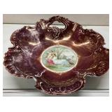 Decorative Porcelain Bowl with Romantic Scene and