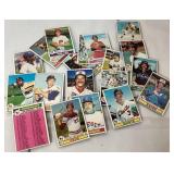 Vintage Baseball Cards Featuring Various Players