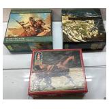 3 Vintage Puzzles, Including 2 Unopened
