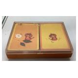 Vintage Playing Cards with Complete Decks and Joke