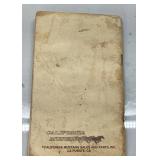 Vintage California Welding Sales and Parts Catalog