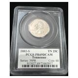 2002-S Tennessee State Quarter PCGS PR69DCAM