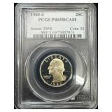 1980-S Washington Quarter PCGS PR69DCAM Certified