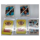 5 Vintage Warren Field Position Football Cards