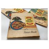 Three Top Value Stamps Saver Books with Illustrate