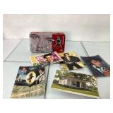 Elvis Tin with Assorted Postcards Featuring Iconic