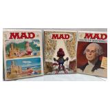 3 MAD Magazines from the 1970s with Protective Cov
