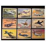 1953 WINGS Topps Trading Cards LOT of 9