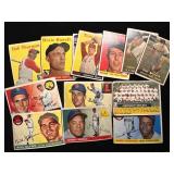 MLB Topps Baseball Cards from 1955-1958