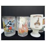 Seven Vintage Walt Disney Themed Glasses