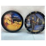 Two Decorative Wall Clocks Featuring The Lion King