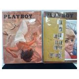 2 Issues of Playboy Magazines from 1964