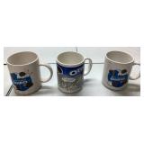 3 Oreo Themed Coffee Mugs, Approximately 4 Inches