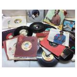 Over 60 Unchecked and Untested 45 RPM Vinyl Record