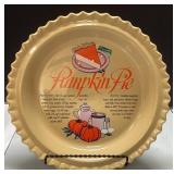 Vintage Cookson Ceramics Pumpkin Pie Dish, 11 Inch