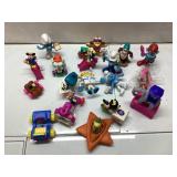Figures Lot Including Smurfs and Other Characters