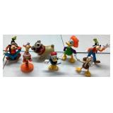 Cartoon Character Figurines Including Goofy, Donal