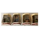 Four Disney Toy Figurines in Original Packaging