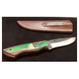 Handcrafted Knife with Leather Sheath, Approximate