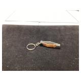Pocket Knife Keychain with Wood Handle, Approx. 4