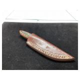 Handmade 7-Inch Knife with Leather Sheath and Colo