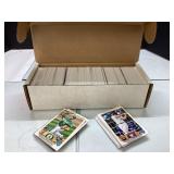Box Full of Unchecked Baseball Cards in Cardboard