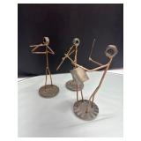 Metal Figurine Set of Musicians with Conductor