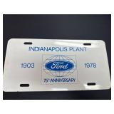 Ford Indianapolis Plant 75th Anniversary License P