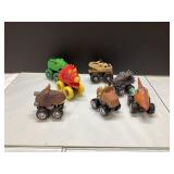 6 Dinosaur-Themed Toy Vehicles With Wheels