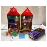 Castle Playhouse Set with Figures, Furniture, and