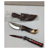 Cochise Spirit Bowie 214 Knife Set With Leather Sh