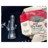Burgess Hyd-Away Flashlight Set with Bracket, New