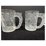 Two 1990s Batman Glass Tumblers