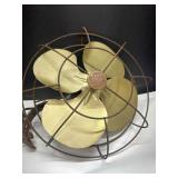 Vintage General Electric Desk Fan with Brass Blade