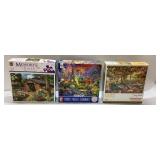 Three 1000-Piece Jigsaw Puzzles by Various Publish