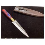 Handcrafted Knife with Leather Sheath, Approximate