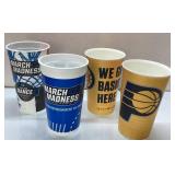 Four Basketball-Themed Promotional Cups