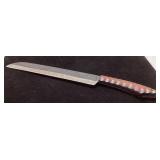 13-Inch Knife with Damascus Blade and Multicolored