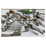 Miscellaneous Silverware Collection with Decorativ