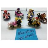 Mario Kart Hot Wheels Diecast Vehicles Lot of 6