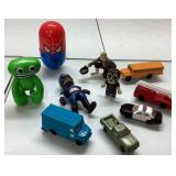 Small Toys Including Figurines and Vehicles