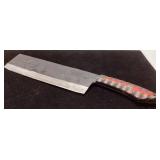 12-Inch Chefï¿½s Cleaver With Multicolored Handle
